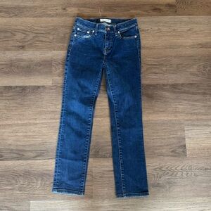 Madewell Alley Straight Leg Jeans Dark Wash Denim‎ Women's